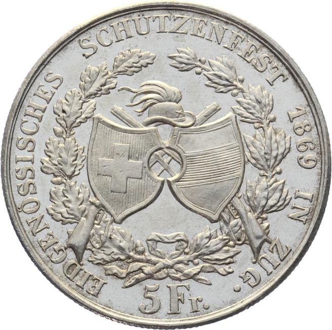 1869 Zug - 5 Franken
